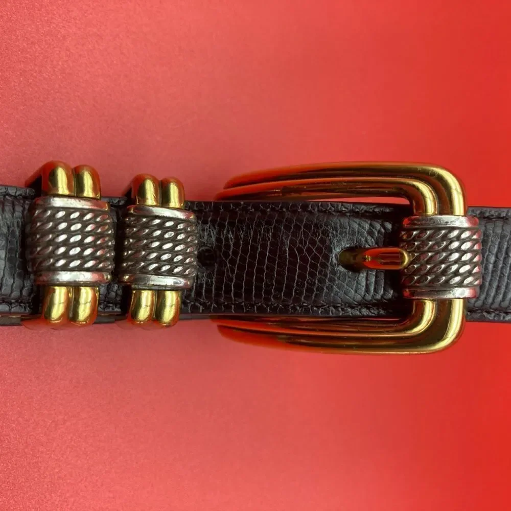 Brighton Women’s Black Leather Belt ML-32 4B603